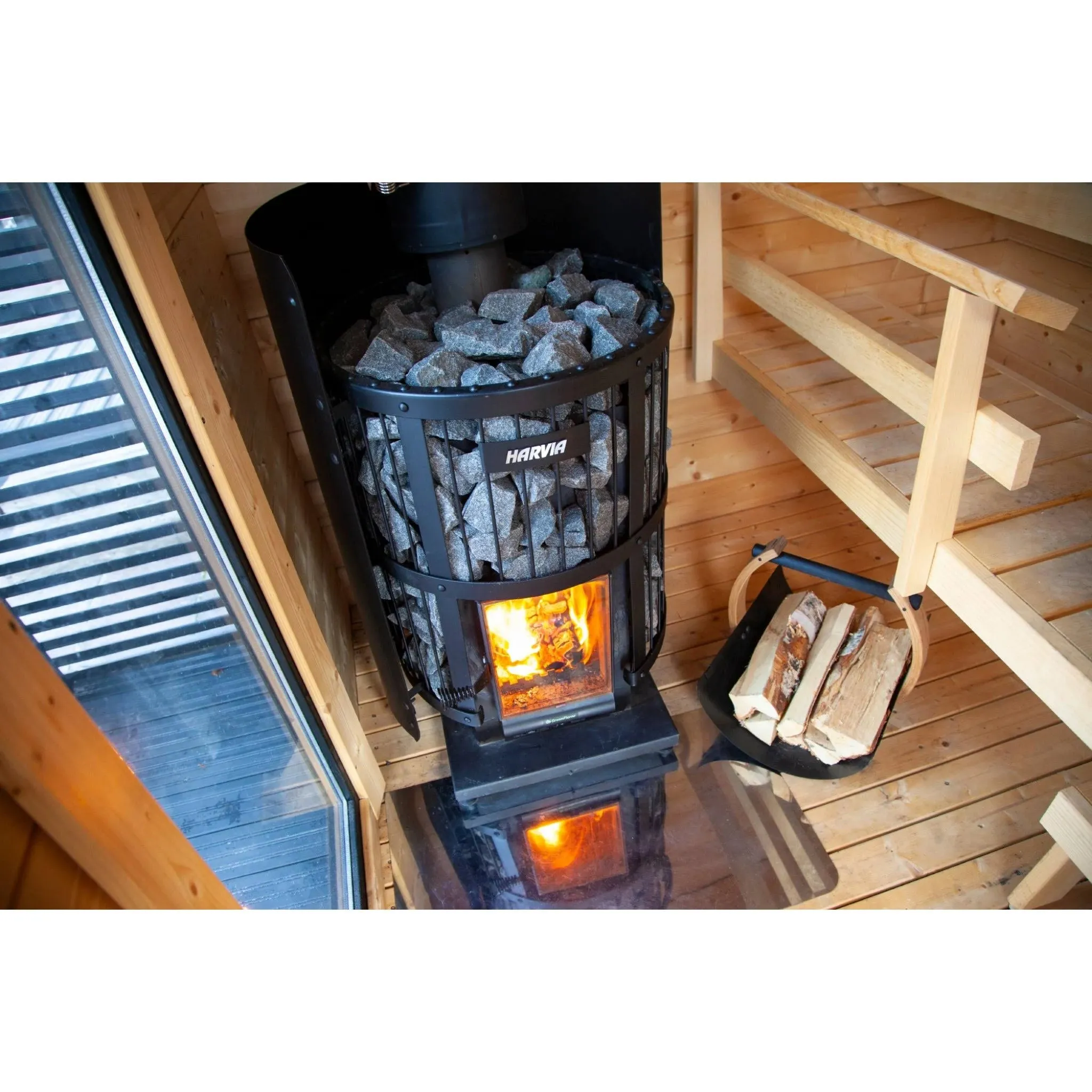 Harvia Legend 240 GreenFlame 15.9kW Wood Burning Sauna Stove | WK200LD