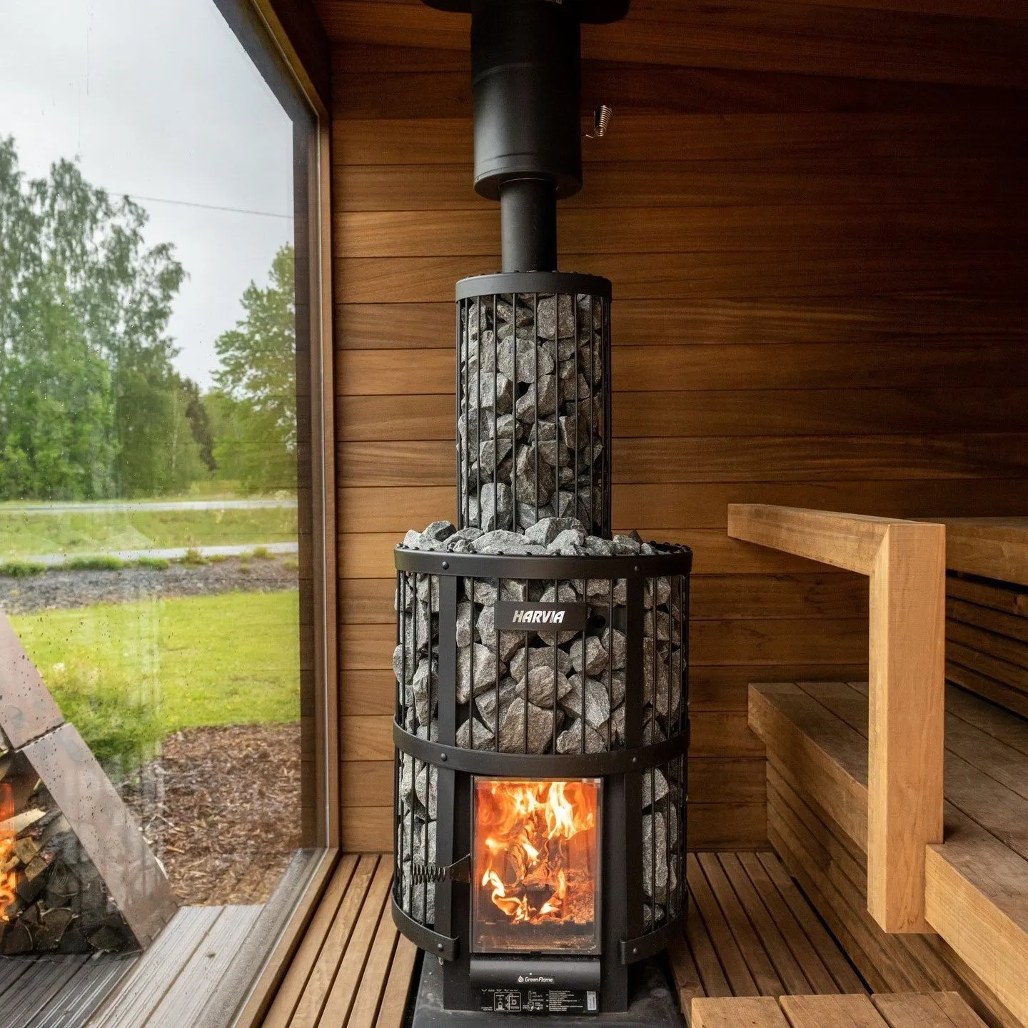 Harvia Legend 240 GreenFlame 15.9kW Wood Burning Sauna Stove | WK200LD