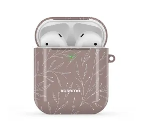 Hibiscus Grey AirPods Case Hibiscus Grey AirPods Case