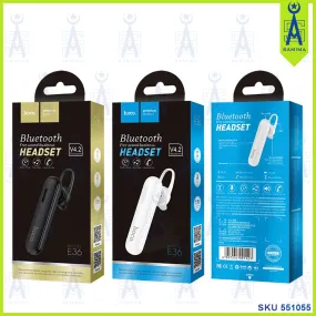 HOCO E36 FREE SOUND BUSINESS WIRELESS HEADSET