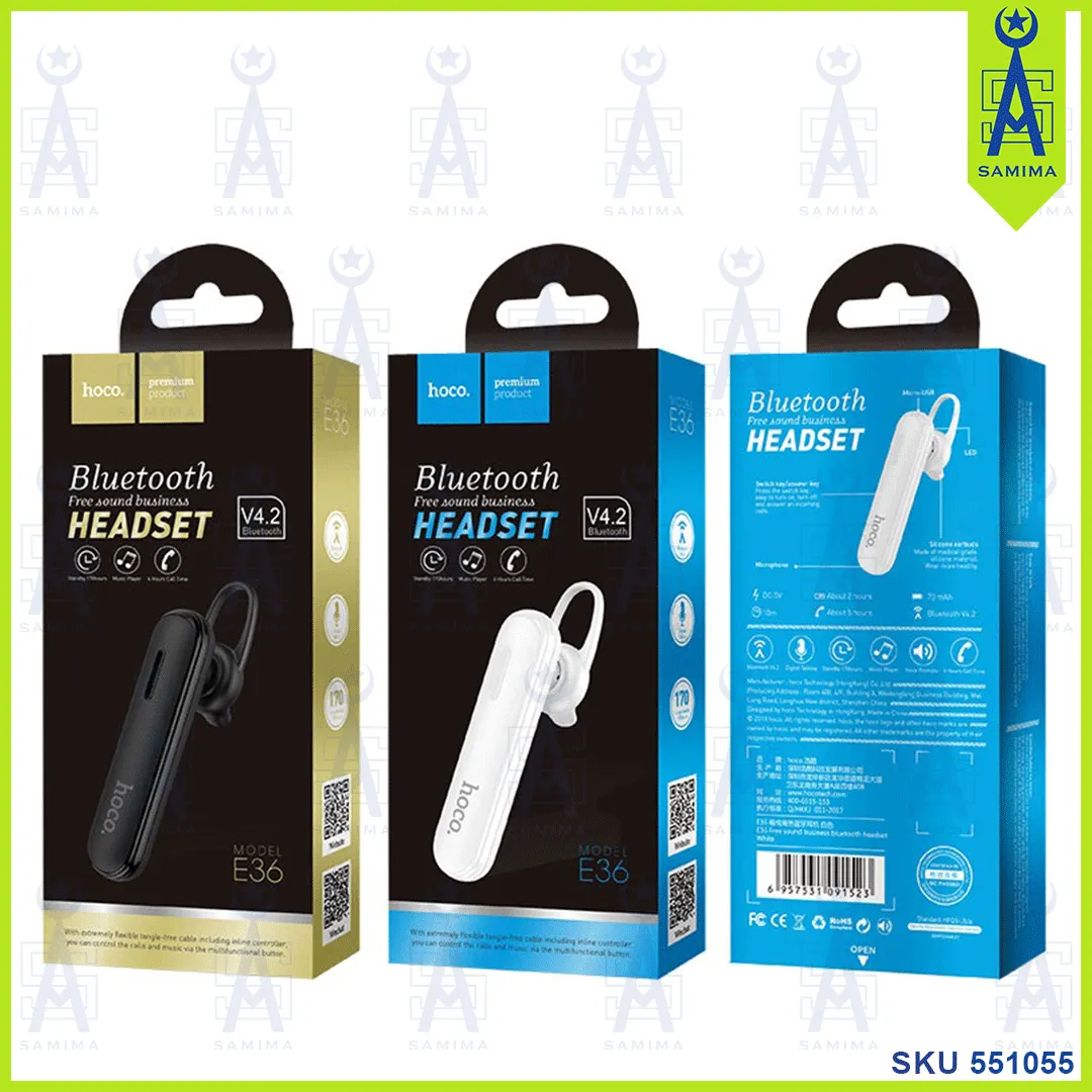 HOCO E36 FREE SOUND BUSINESS WIRELESS HEADSET