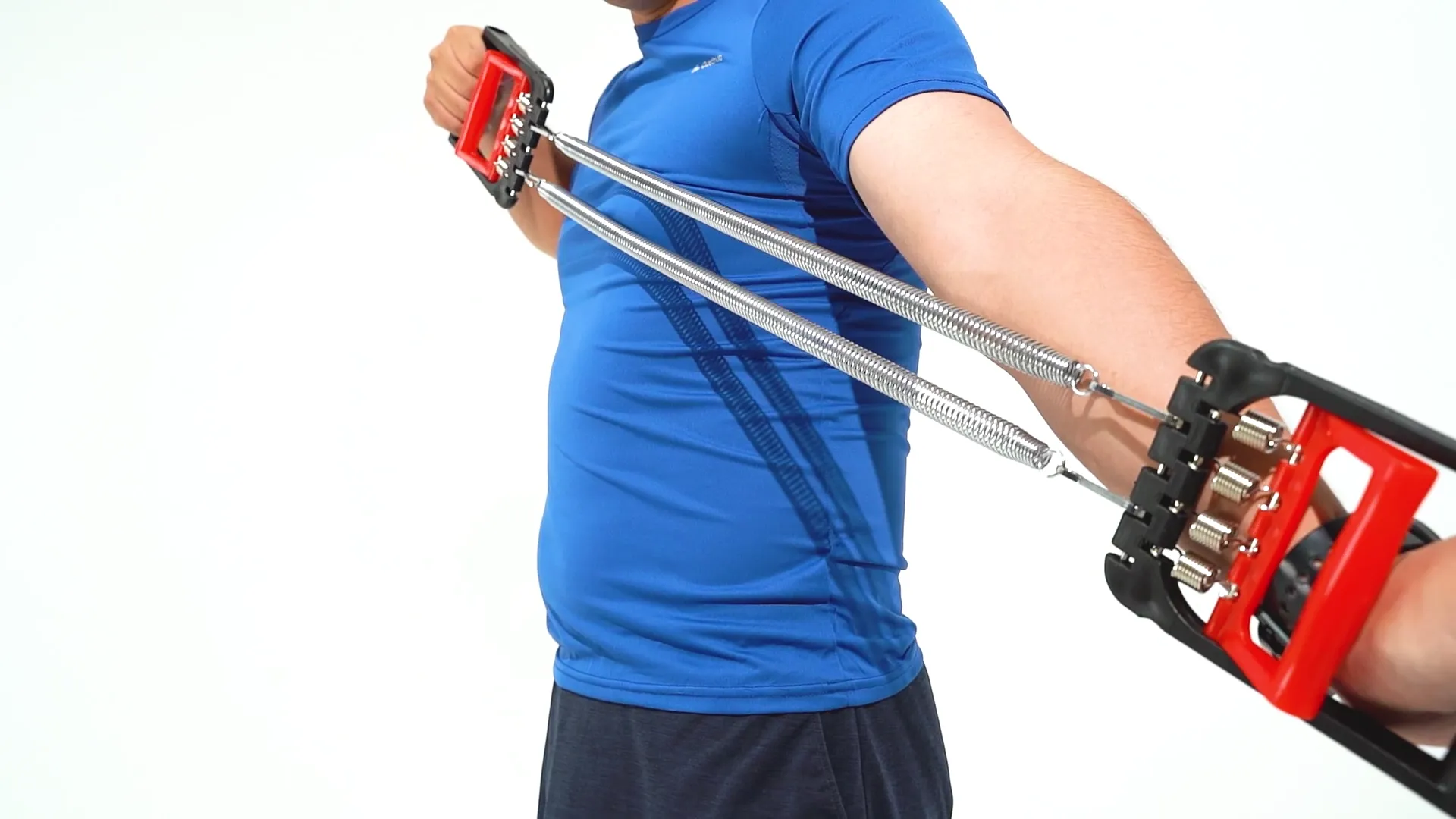 Ihuniu Chest Expander | Hand Gripper Arm Pull Bar Arm Muscle Chest Exerciser for Men with 5 Springs