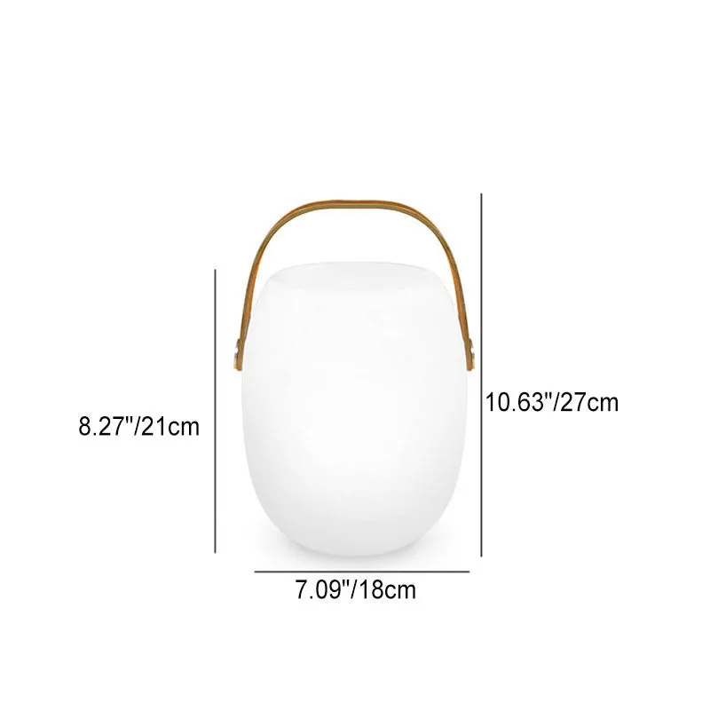 Industrial Simple Barrel Shade Colorful RGB Portable LED Patio Camping Light