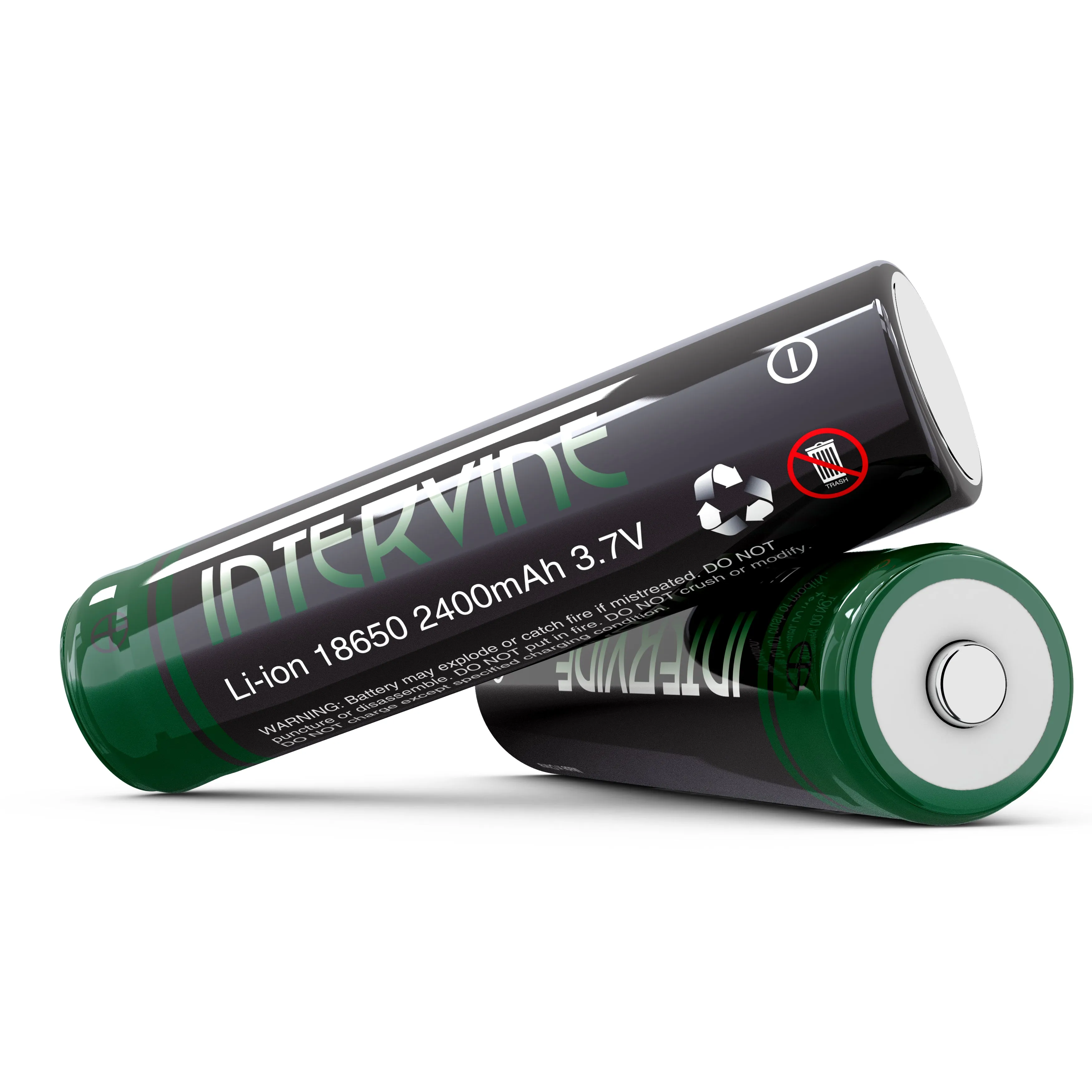 Intervine 2400 Mah Rechargeable 18650 Lithium Ion Batteries - Multipack
