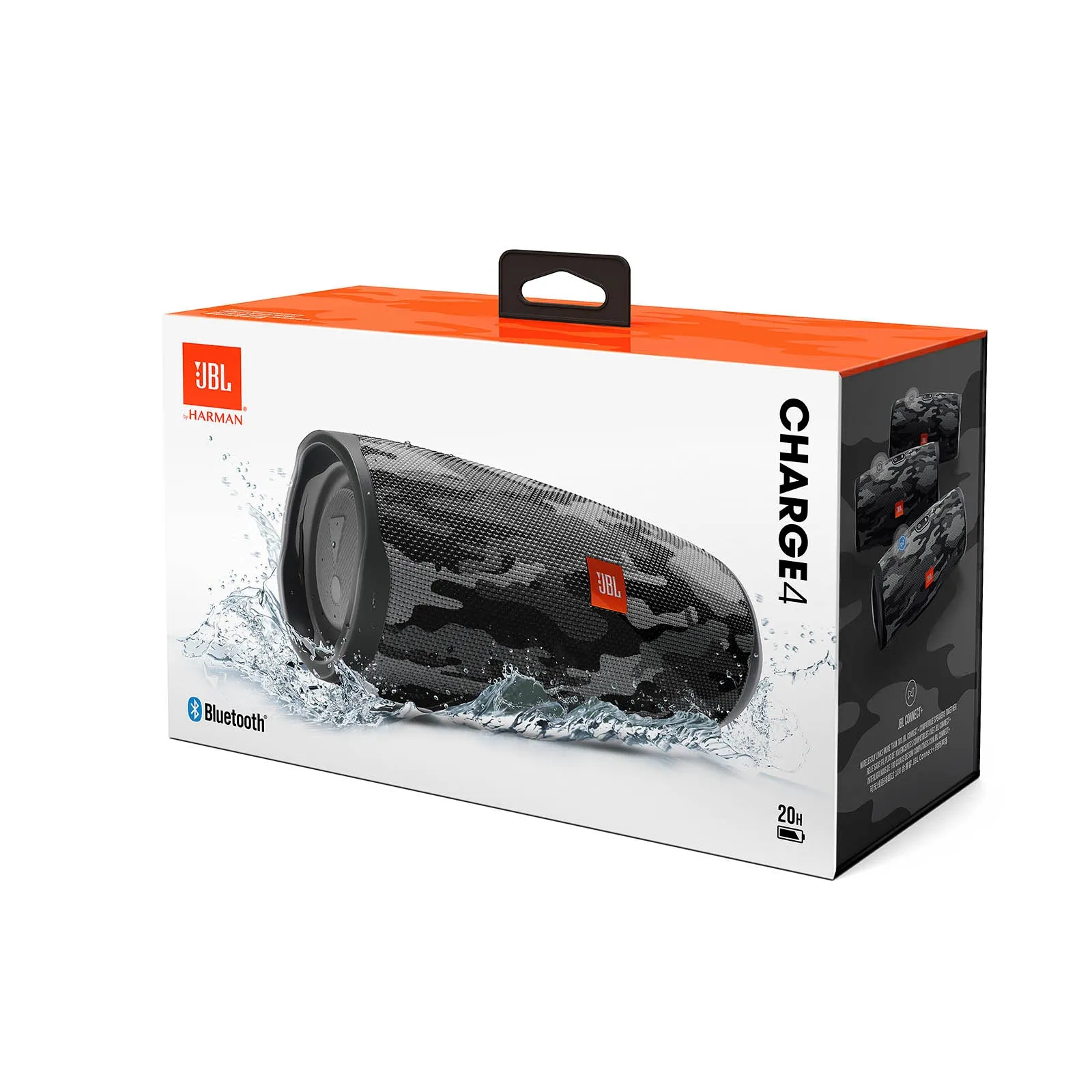 JBL Charge 4 Portable Bluetooth Speaker - Black Camo