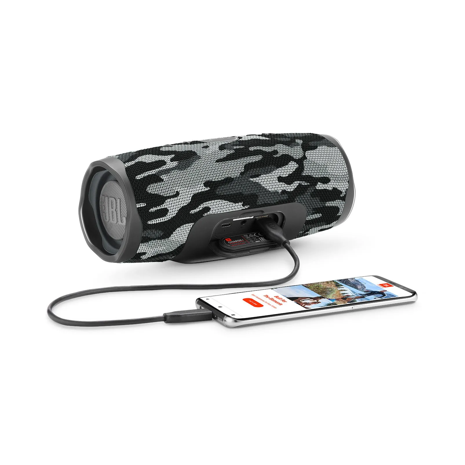 JBL Charge 4 Portable Bluetooth Speaker - Black Camo