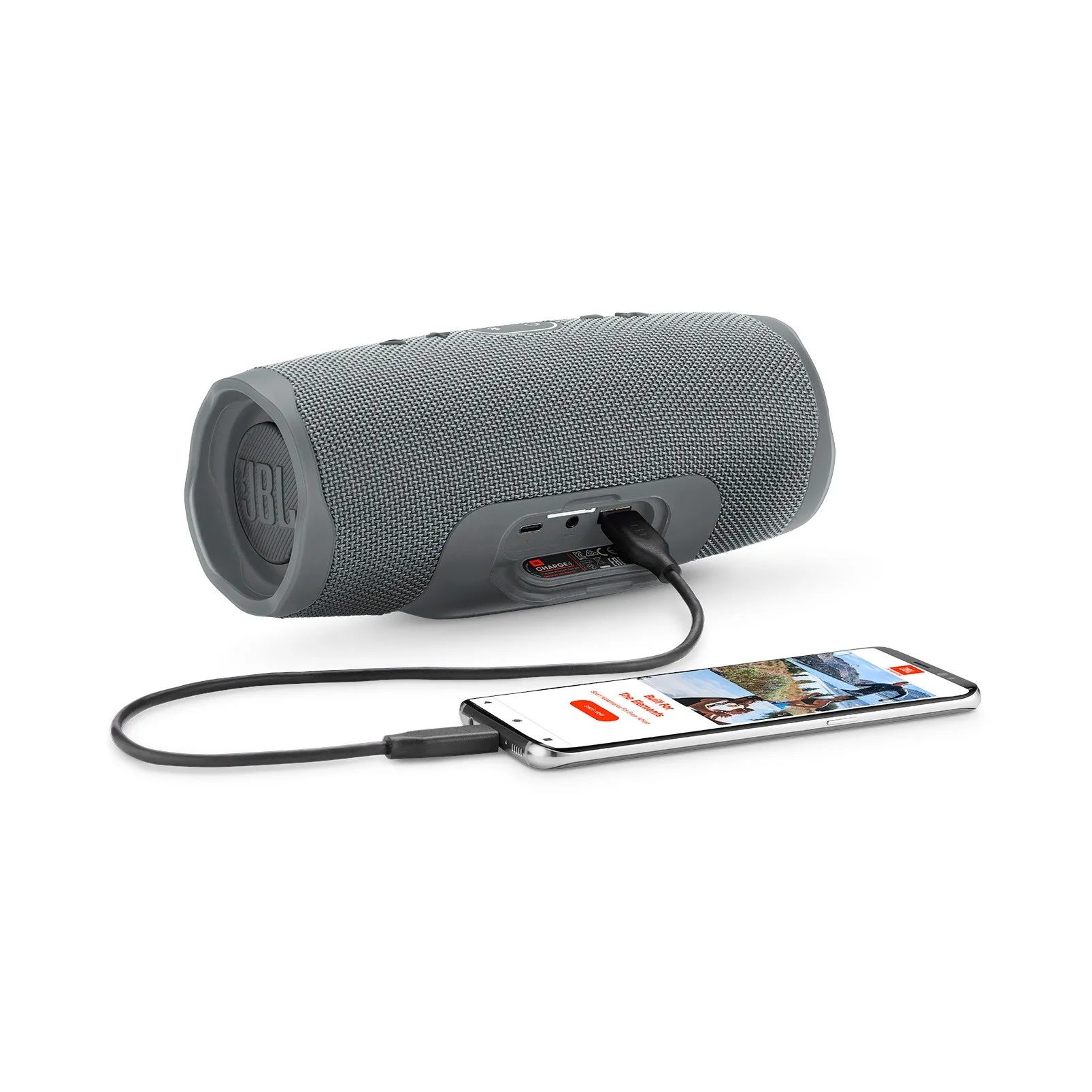JBL Charge 4 Portable Bluetooth Speaker - Gray