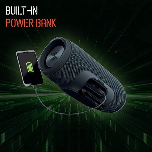 JBL Charge Essential 20W IPX7 Waterproof Portable Bluetooth Speaker with 20 Hours Playtime & Built-in 6000 mAh Powerbank (Without Mic, Gun Metal)