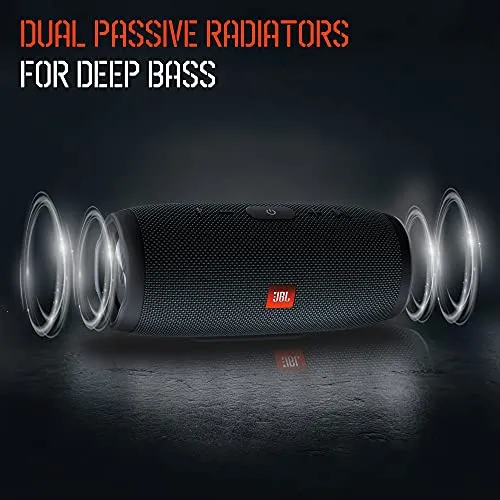 JBL Charge Essential 20W IPX7 Waterproof Portable Bluetooth Speaker with 20 Hours Playtime & Built-in 6000 mAh Powerbank (Without Mic, Gun Metal)