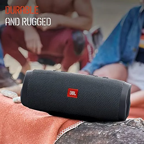 JBL Charge Essential 20W IPX7 Waterproof Portable Bluetooth Speaker with 20 Hours Playtime & Built-in 6000 mAh Powerbank (Without Mic, Gun Metal)