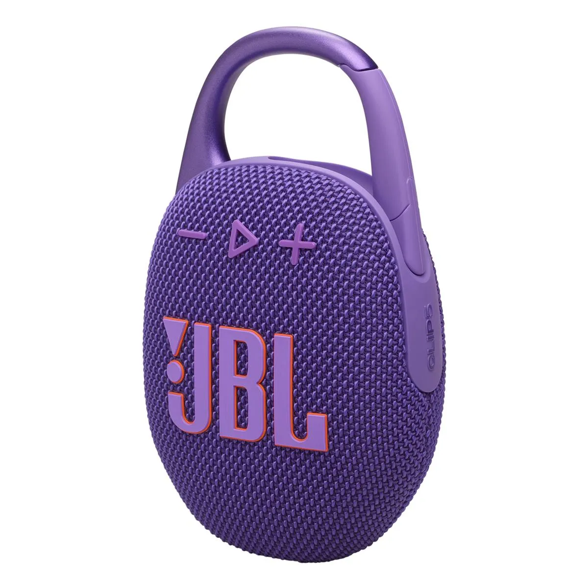 JBL Clip 5 Ultra Portable Bluetooth Speaker with gSport Carbon Fiber Case (Purple)