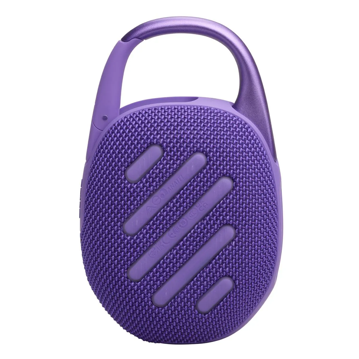 JBL Clip 5 Ultra Portable Bluetooth Speaker with gSport Carbon Fiber Case (Purple)