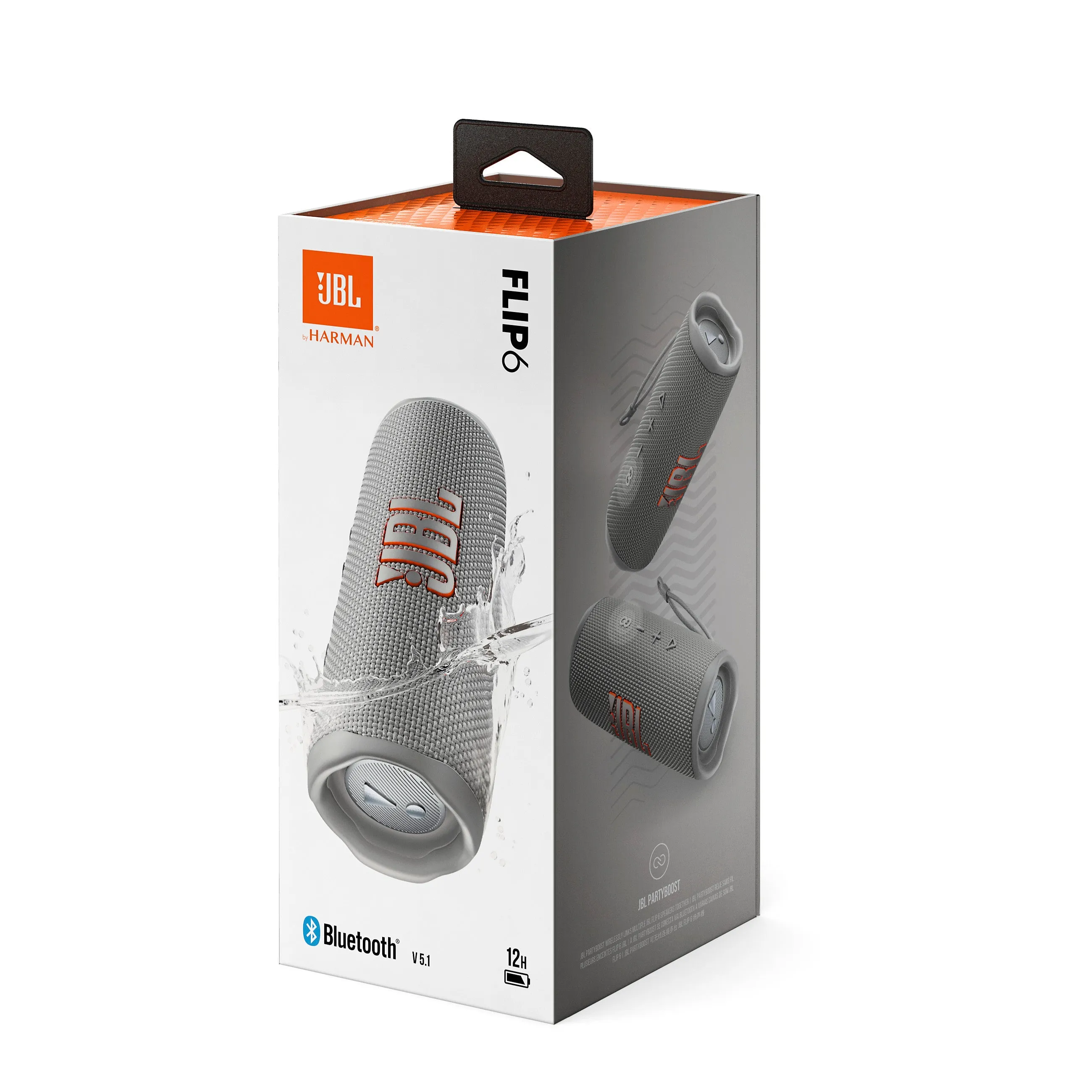 JBL Flip 6 Portable Waterproof Bluetooth Speaker - Gray