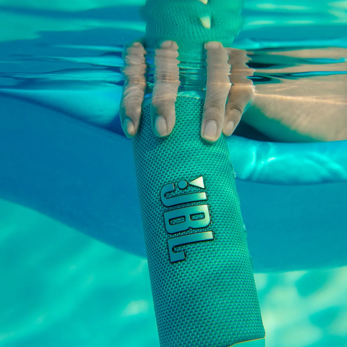 JBL Flip 6 Waterproof Portable Speaker with gSport Silicone Sleeve (Teal)