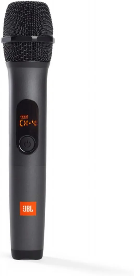 JBL Wireless 2 Microphone System, High Vocal Quality, Rechargeable UHF Dual Channel Wireless Receiver, 6H of Playtime, Plug and Play, Replaceable AA Batteries - Black, JBLWIRELESSMIC, Bluetooth