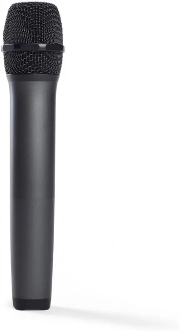 JBL Wireless 2 Microphone System, High Vocal Quality, Rechargeable UHF Dual Channel Wireless Receiver, 6H of Playtime, Plug and Play, Replaceable AA Batteries - Black, JBLWIRELESSMIC, Bluetooth
