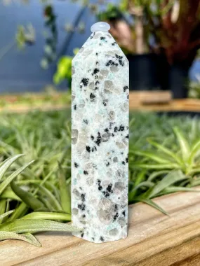 Kiwi Jasper Crystal Point
