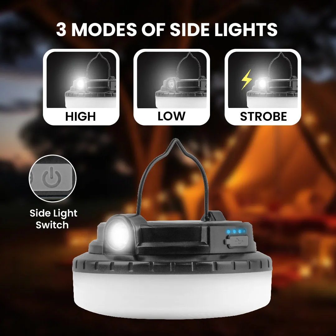 Kleva LeadLights Solar Rechargeable String Lights and Lantern with 9 Modes