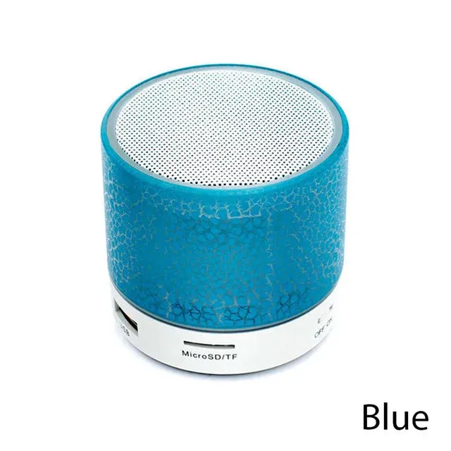 LED Light Crack Wirless Bluetooth Speaker Outdoor Sound Box Small Protable Speaker for All Smartphones MP3 Music Sound Column