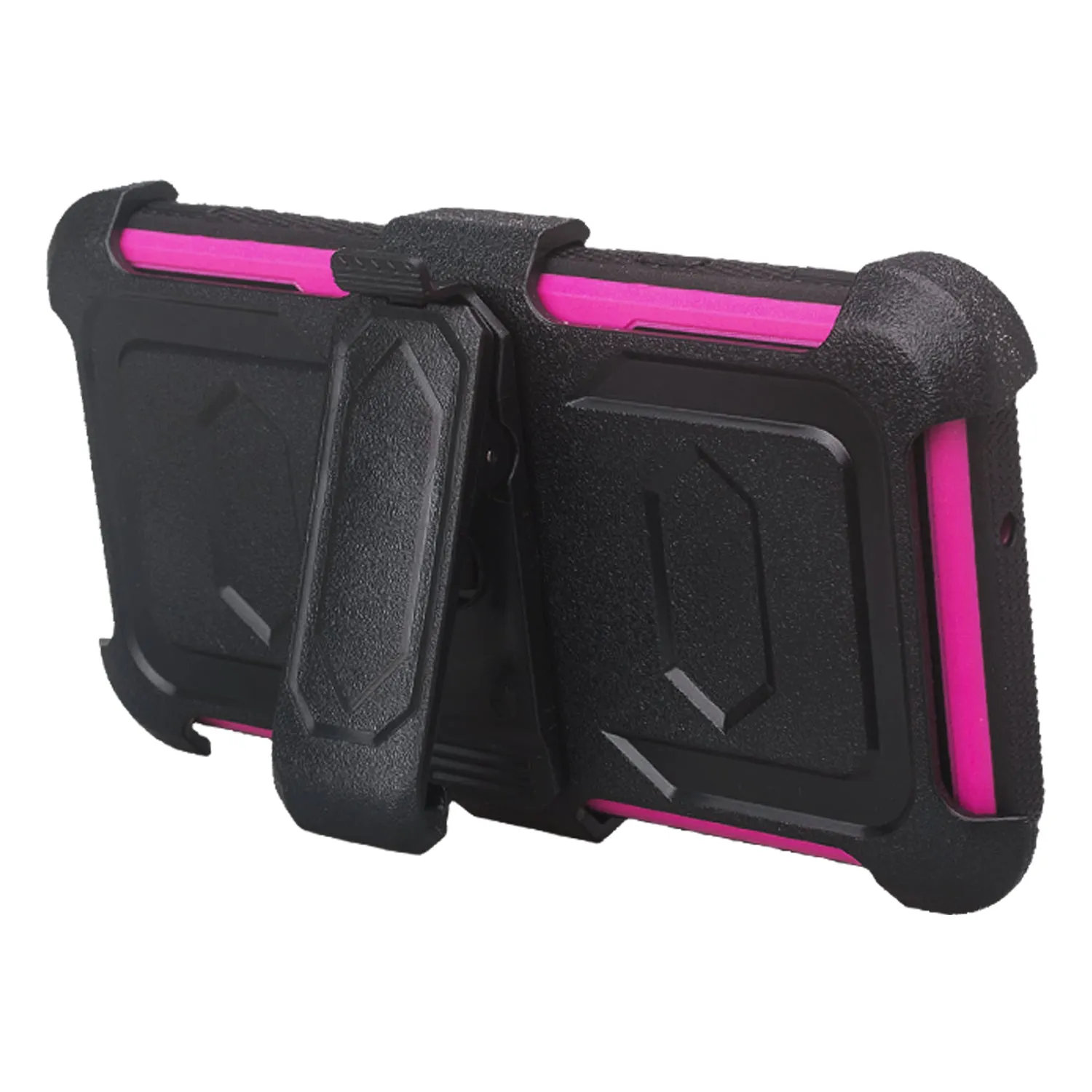 LG Escape Plus Case, Arena 2, K30 2019, Triple Protection 3-1 w/ Built in Screen Protector Heavy Duty Holster Shell Combo Case - Purple