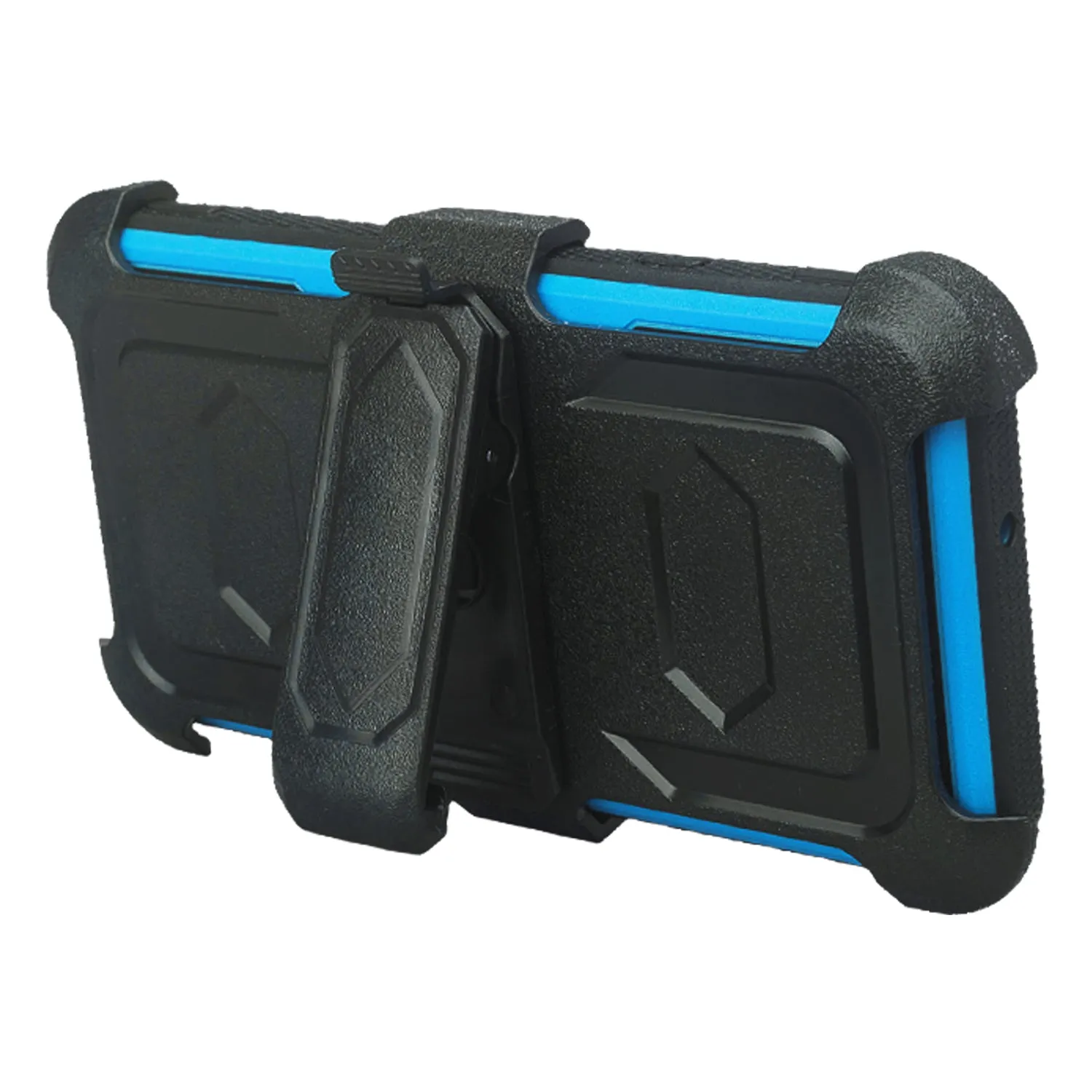 LG Stylo 4 Case, Stylo 4 Plus, Q Stylus Triple Protection 3-1 w/ Built in Screen Protector Heavy Duty Holster Shell Combo Case - Blue