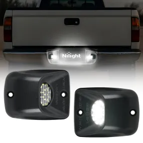 License Plate Lights Compatible with 1995 1996 1997 1998 1999 2000 2001 2002 2003 2004 Toyota Tacoma Black Housing 6000K White 2PCS Pack