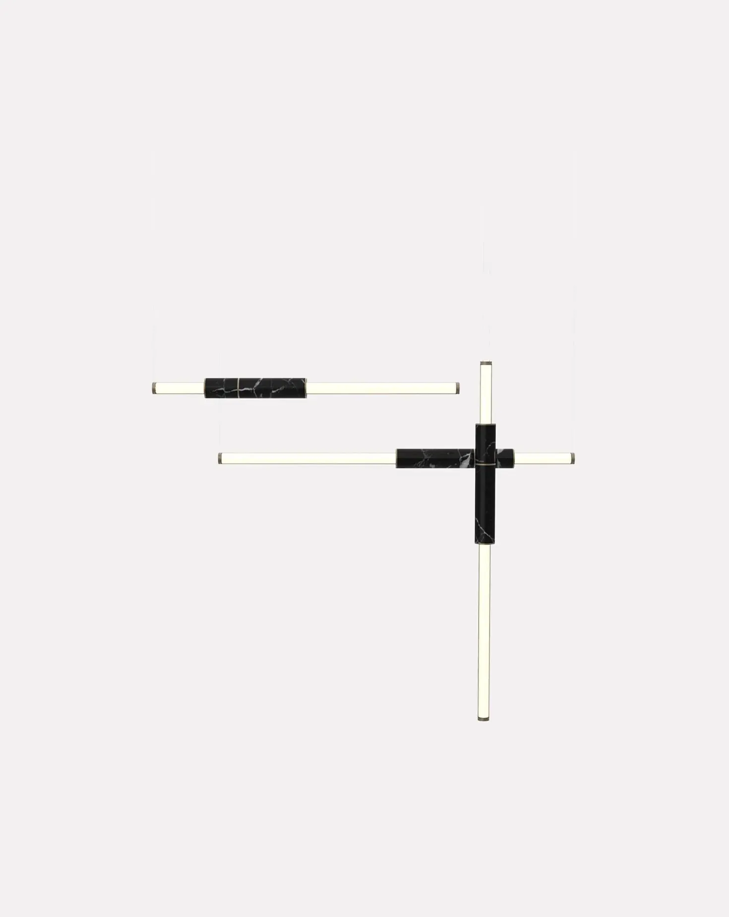 Light Three Pipe Black Pendant