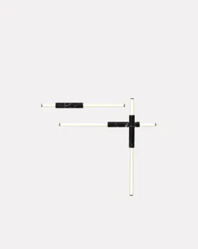 Light Three Pipe Black Pendant
