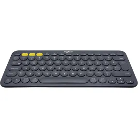 Logitech K380 Wireless Keyboard, QWERTY UK Layout - Black