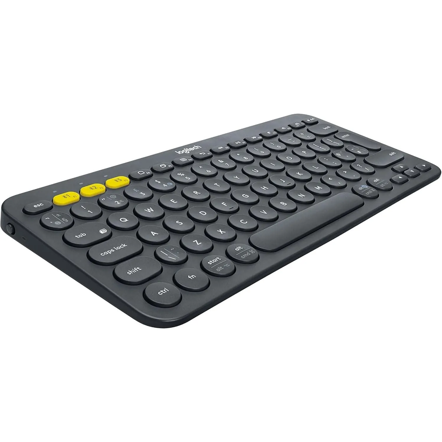 Logitech K380 Wireless Keyboard, QWERTY UK Layout - Black