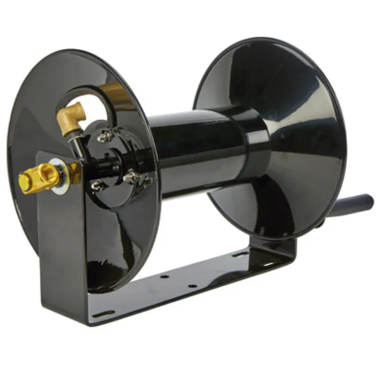 Master Mechanic AR301 Open Hose Reel w/ Spring Tension Brake, Steel, 3/8" x 100'