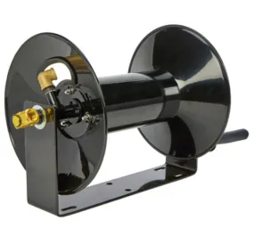 Master Mechanic AR301 Open Hose Reel w/ Spring Tension Brake, Steel, 3/8" x 100'