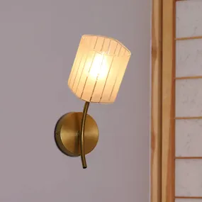 Modern Gold Rectangular Sconce Lamp - Stylish Bedroom Lighting Fixture