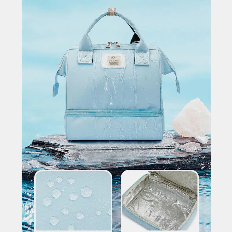 Mommy Bag For Women Portable Keep Fresh Multifunctional Lunch Bag