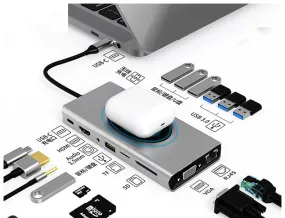 Multi-interface Wireless/Wireline Charging Hub|HDMI Docking Station|Notebook Converter