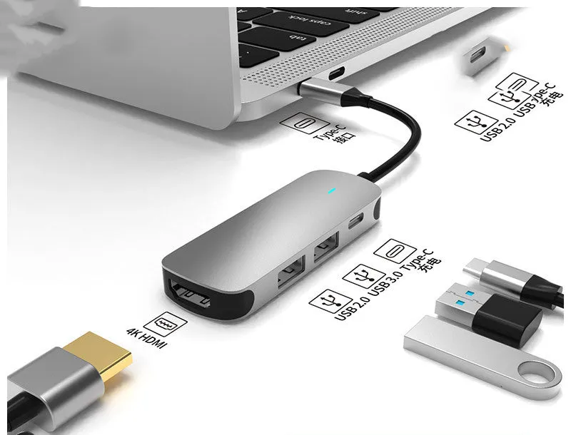 Multi-interface Wireless/Wireline Charging Hub|HDMI Docking Station|Notebook Converter