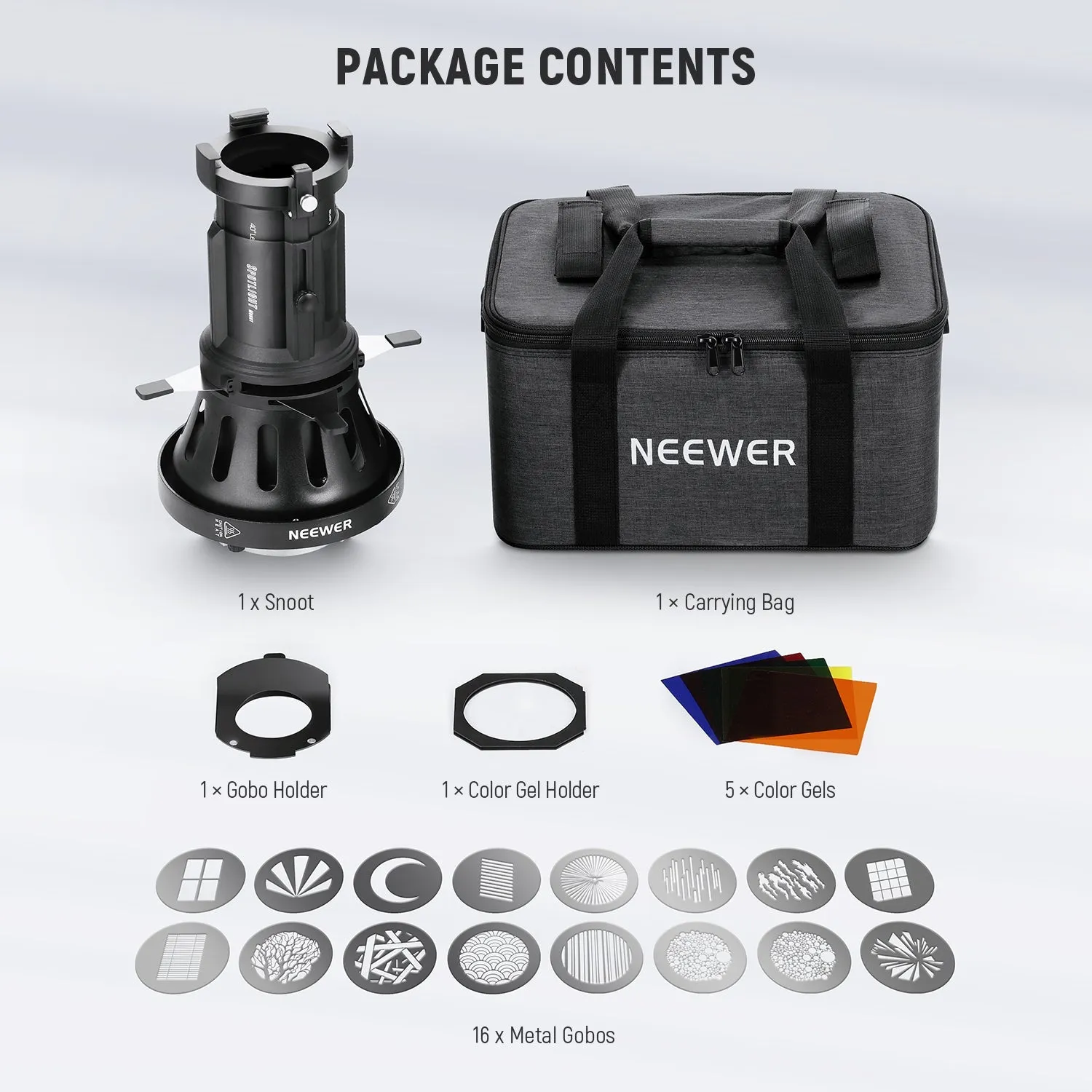 NEEWER LS-38 40° Bowens Mount Spotlight Snoot