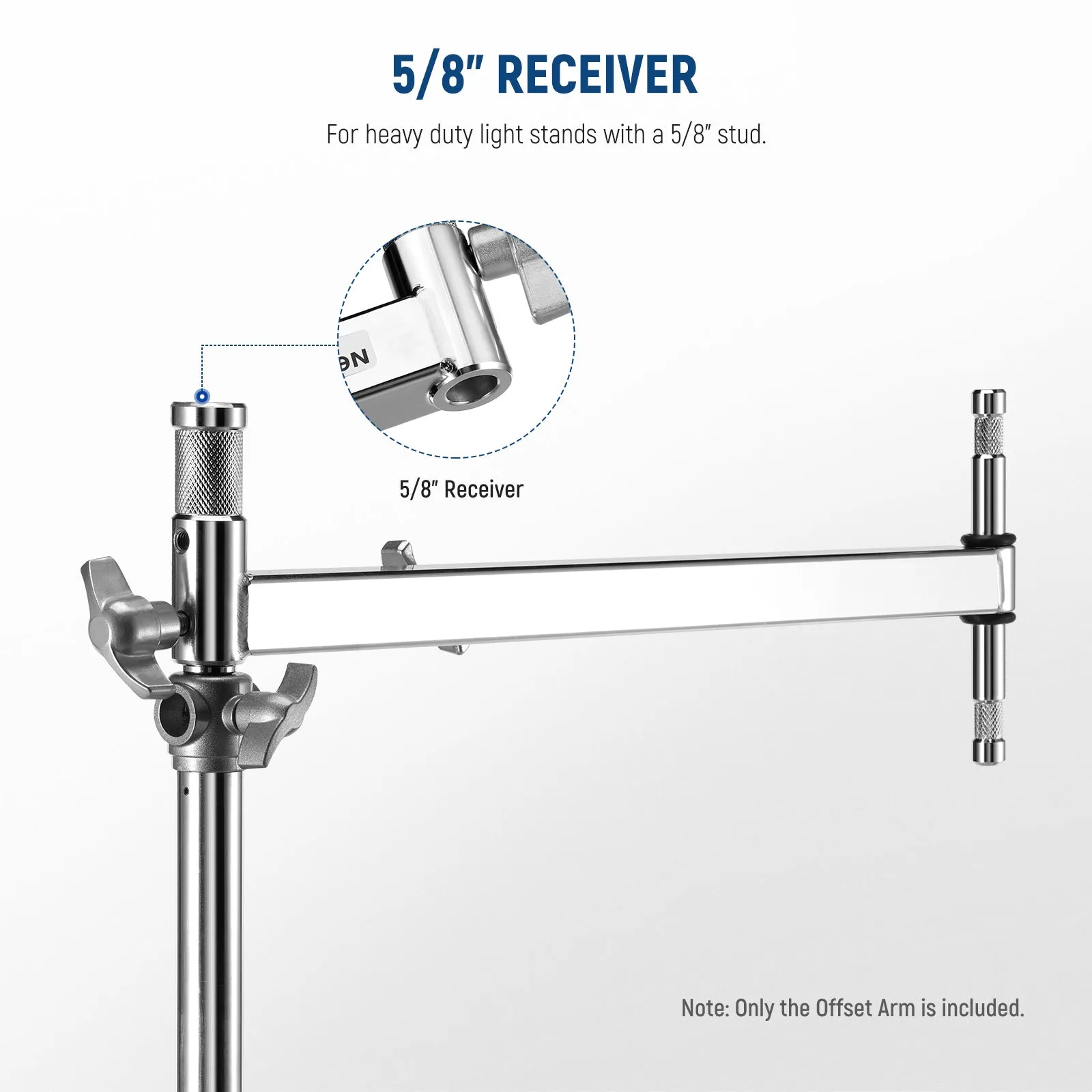NEEWER UA016 Offset Arm with 5/8" Baby Pins