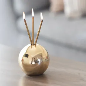 Neva Everlasting Candle Vase Gold Metalic