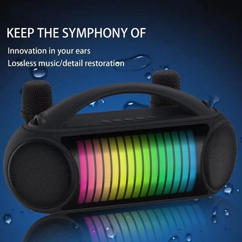 NewRixing NR222W Wireless Speaker And Karaoke Microphone