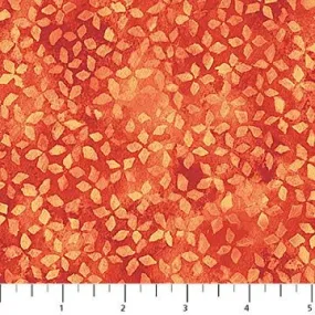 Northcott Artisan Spirt Ambience - Petal in Dark Tahiti Sun