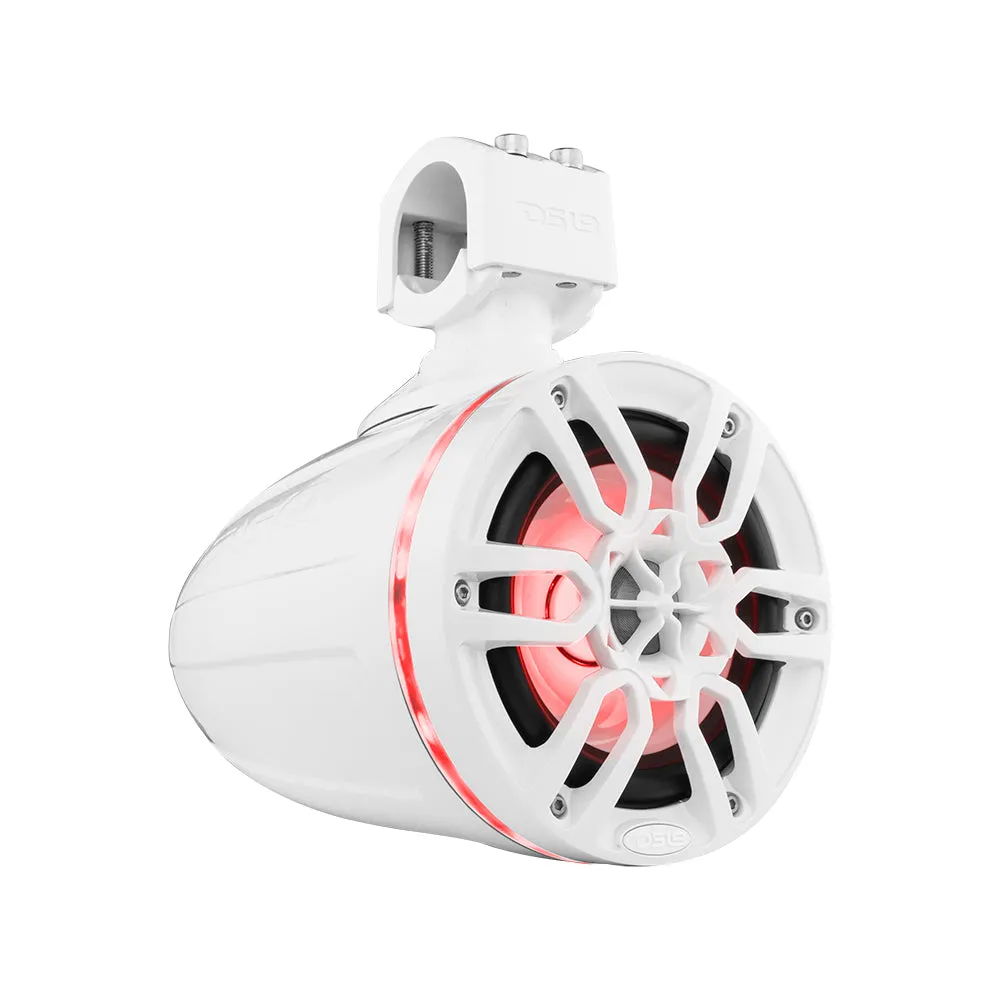 NXL 6.5" Marine and Powersports Towers LED RGB Lights 100 Watts Rms -White