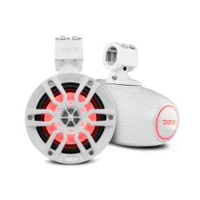 NXL 6.5" Marine and Powersports Towers LED RGB Lights 100 Watts Rms -White