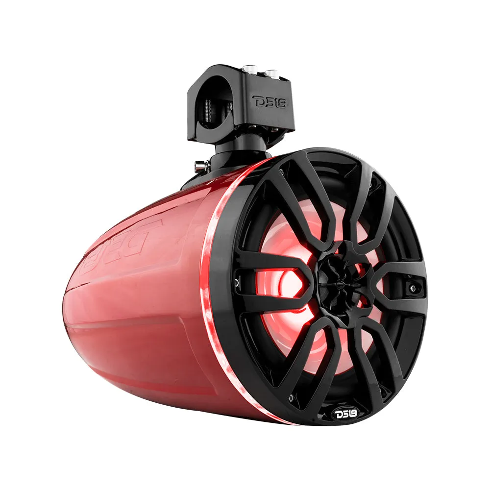 NXL 8" Marine and Powersports Towers LED RGB Lights 125 Watts Rms -Black