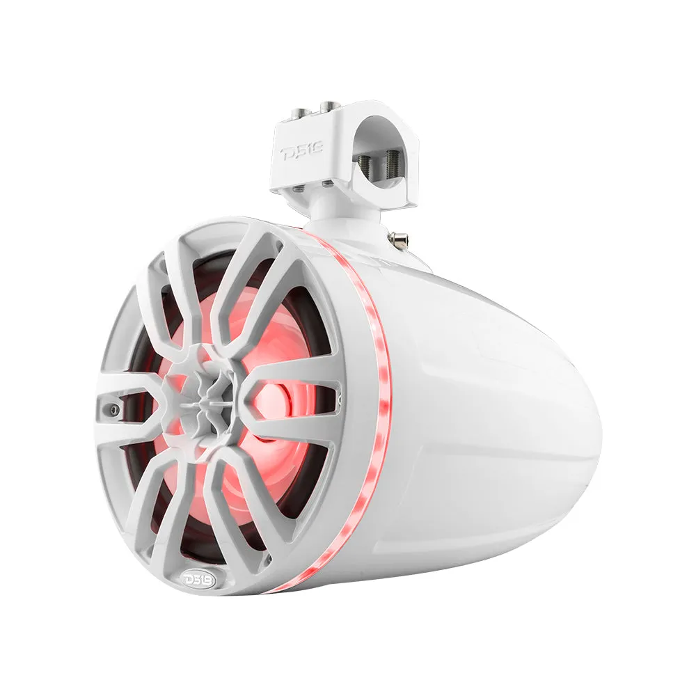 NXL 8" Marine and Powersports Towers LED RGB Lights 125 Watts Rms -White