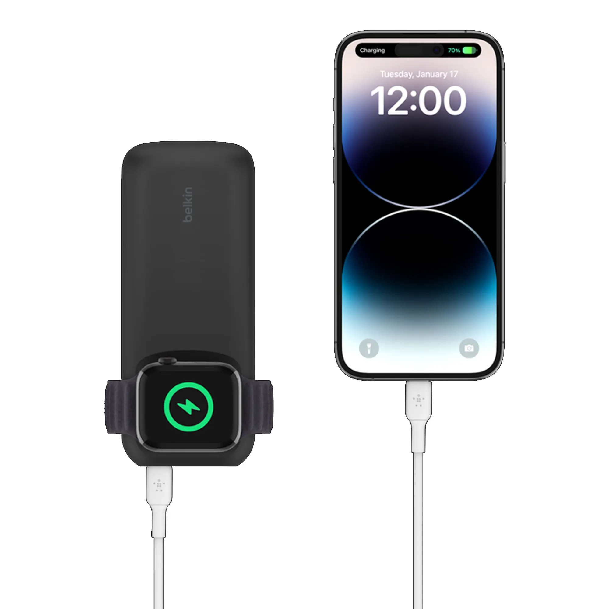 [ONLINE EXCLUSIVE] BELKIN BoostCharge Pro Fast Wireless Charger for Apple Watch 7.5W   Power Bank 10,000mAH PD 20W