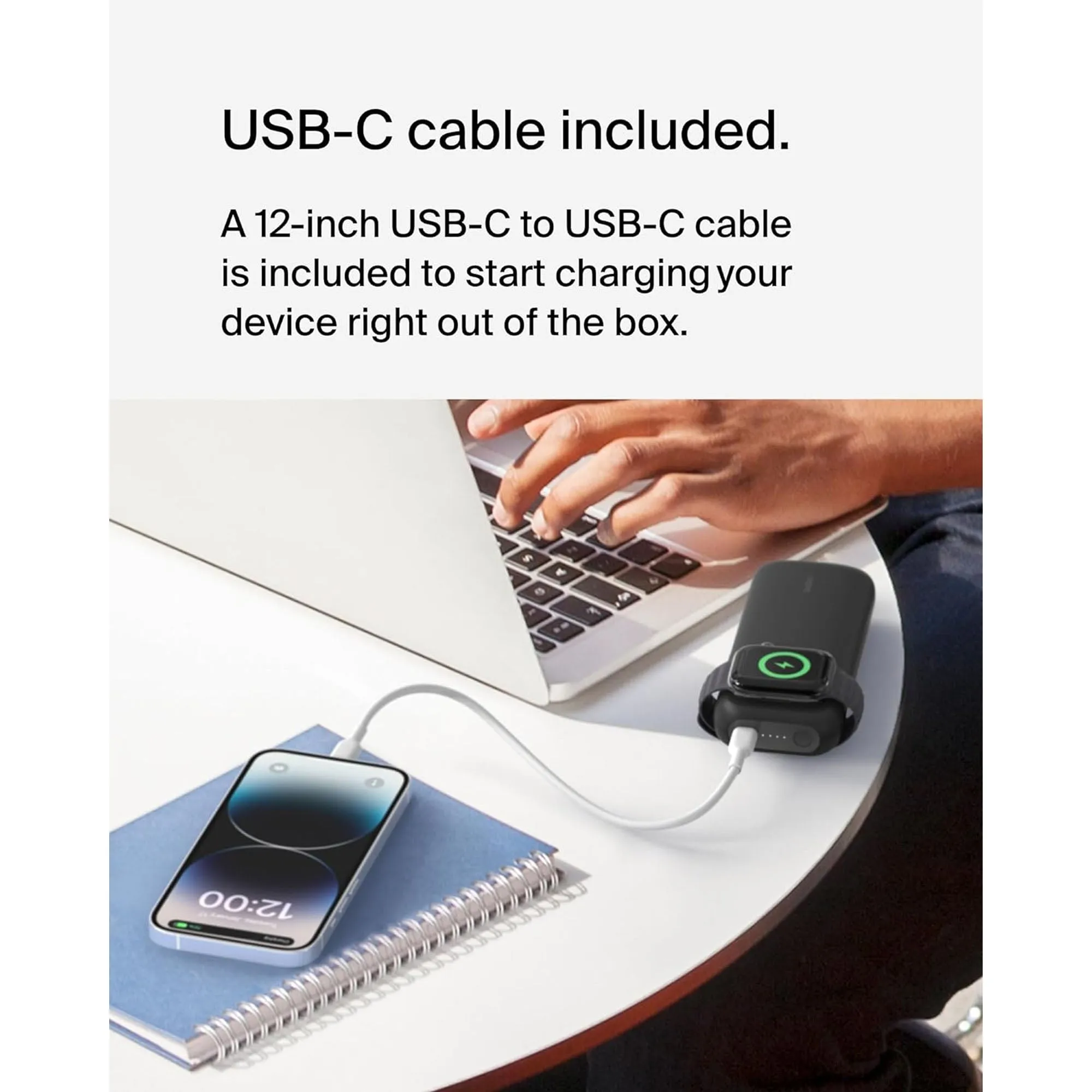 [ONLINE EXCLUSIVE] BELKIN BoostCharge Pro Fast Wireless Charger for Apple Watch 7.5W   Power Bank 10,000mAH PD 20W