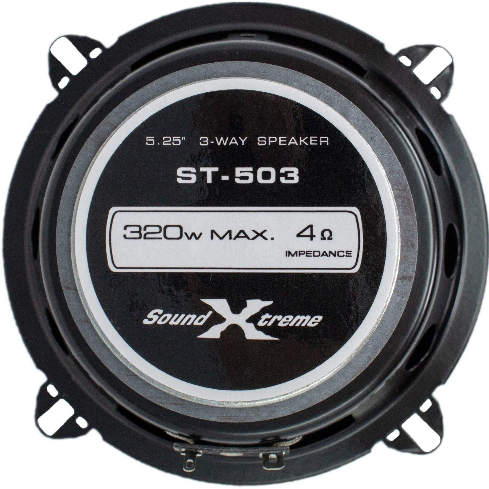Pair of SoundXtreme 5.25" in 4 Ohm 3-Way 320 Watts Coaxial Car Speakers CEA Rated (2 Speakers)