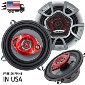 Pair of SoundXtreme 5.25" in 4 Ohm 3-Way 320 Watts Coaxial Car Speakers CEA Rated (2 Speakers)