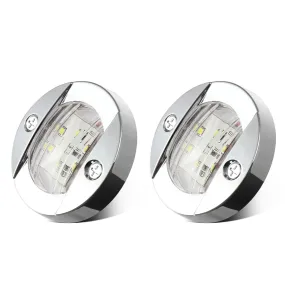 Partsam 3" inch Round LED Navigation Boat Lights Stern Anchor Lamps